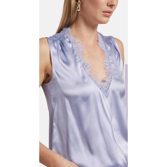 NEW GENERATION LOVE callie lace combo tank in blue bell - Picture 2 of 2